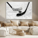 Winter Ice Hockey Sport Canvas Wall Art Print - Hockey Wall by MyGreatCanvas | Canvas Wall Art Prints | Photo Prints & Wall Decor