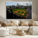 Chicago Cubs Baseball Team Print - Wrigley Field Stadium