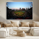 PNC Park Evening Game Triple Canvas Wall Art - Pittsburgh