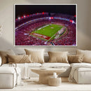 Bryant-Denny Stadium Night Game Triple Canvas Wall Art - by MyGreatCanvas | Canvas Wall Art Prints | Photo Prints & Wall Decor