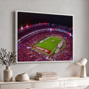 Bryant-Denny Stadium Night Game Triple Canvas Wall Art -