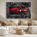 Ferrari Pit Stop Canvas Wall Art – Precision and Speed