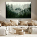Misty Forest Wall Art – Tranquil Green Woodland Canvas by MyGreatCanvas | Canvas Wall Art Prints | Photo Prints & Wall Decor