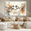 Abstract Watercolor Chickadee Bird Canvas Wall Art Print - by MyGreatCanvas | Canvas Wall Art Prints | Photo Prints & Wall Decor
