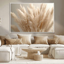 Pampas Grass Canvas Wall Art - Elegant Neutral Decor for