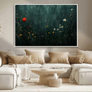 Wildflower Field Framed Wall Art, Vintage Botanical