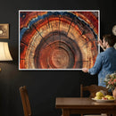 Abstract Tree Ring Art, Colorful Tree Ring Wall Decor, by MyGreatCanvas | Canvas Wall Art Prints | Photo Prints & Wall Decor