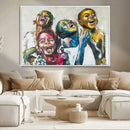 Shai Yossef Style Canvas Art - Joyful African Black Kids