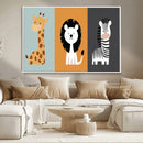 Boho Jungle Animal Nursery Wall Art Prints – Safari Decor