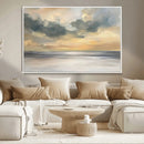 Modern Coastal Artwork with Vibrant Abstract Ocean Waves