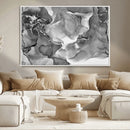 Black White Abstract Canvas Wall Art - Fluid Ink Artwork - by MyGreatCanvas | Canvas Wall Art Prints | Photo Prints & Wall Decor