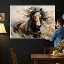 Abstract Horse Wall Art Canvas Print – Large Western