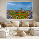 Wrigley Field Chicago Cubs Panoramic Canvas Print –