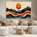 Mountain Triptych Wall Art Canvas Print – Western Nature