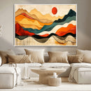 Mid Century Wall Art Print  - Abstract Woodland Print -