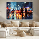 African American Jazz Canvas Wall Art Print – Abstract Music