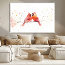 Cardinal Bird Canvas Wall Art - Male and Female Cardinal by MyGreatCanvas | Canvas Wall Art Prints | Photo Prints & Wall Decor