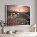 Indiana Memorial Stadium Wall Art Canvas Print, Framed