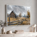 Rustic Autumn Farmhouse Wall Art Canvas Print – Serene