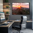 Mountain Sunrise Wall Art Canvas Print – Alpine Ridge