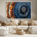 Framed Abstract Tree Ring Wall Art Print Natural Rustic Wood by MyGreatCanvas | Canvas Wall Art Prints | Photo Prints & Wall Decor