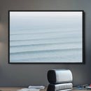 Ocean Waves Wall Art Canvas Print – Framed Solo Surfer Wave