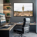 Saguaro Cactus Wall Art Canvas Print – Framed Desert