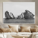 Coastal Wall Art – Framed Black White Ocean Canvas Artwork, by MyGreatCanvas | Canvas Wall Art Prints | Photo Prints & Wall Decor