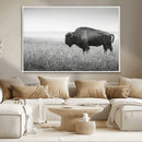 Bison Wall Art Canvas Print – Framed Rustic Wildlife Scene by MyGreatCanvas | Canvas Wall Art Prints | Photo Prints & Wall Decor