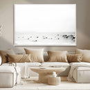 Monochrome Swimming Wall Art Canvas Print – Framed Ocean by MyGreatCanvas | Canvas Wall Art Prints | Photo Prints & Wall Decor
