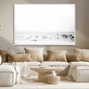 Monochrome Swimming Wall Art Canvas Print – Framed Ocean by MyGreatCanvas | Canvas Wall Art Prints | Photo Prints & Wall Decor