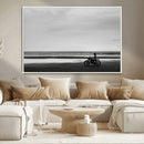 Motorcycle Beach Wall Art Canvas Print – Framed Vintage by MyGreatCanvas | Canvas Wall Art Prints | Photo Prints & Wall Decor