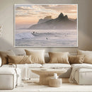Sunset Surfing Wall Art Canvas Print – Framed Misty by MyGreatCanvas | Canvas Wall Art Prints | Photo Prints & Wall Decor