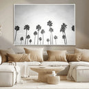 Monochrome Palms Wall Art Canvas Print – Framed Minimalist by MyGreatCanvas | Canvas Wall Art Prints | Photo Prints & Wall Decor