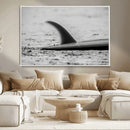 Black White Surfboard Wall Art Canvas Print – Framed by MyGreatCanvas | Canvas Wall Art Prints | Photo Prints & Wall Decor