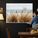 Beach Grass Wall Art Canvas Print – Framed Coastal Dunes Art by MyGreatCanvas | Canvas Wall Art Prints | Photo Prints & Wall Decor