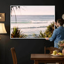 Ocean Surfer Wall Art Canvas Print – Framed Coastal Surf Art by MyGreatCanvas | Canvas Wall Art Prints | Photo Prints & Wall Decor