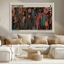 Modern Japanese Wall Art Canvas Print – Framed Abstract