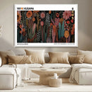 Modern Japanese Wall Art Canvas Print – Framed Abstract