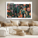 Modern Japanese Wall Art Canvas Print – Framed Abstract