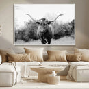 Longhorn Photography Wall Art Canvas Print – Framed Western by MyGreatCanvas | Canvas Wall Art Prints | Photo Prints & Wall Decor