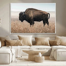 Rustic Bison Decor Wall Art Canvas Print – Framed Buffalo by MyGreatCanvas | Canvas Wall Art Prints | Photo Prints & Wall Decor