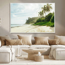 Relaxing Beach Wall Art Canvas Print – Framed Ocean View