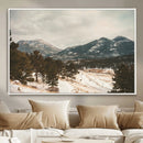 Mountain Landscape Wall Art Canvas Print – Framed Snowy by MyGreatCanvas | Canvas Wall Art Prints | Photo Prints & Wall Decor