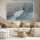 Ocean Waves Wall Art Canvas Print – Framed Coastal Serenity