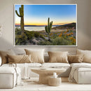 Saguaro Cactus Wall Art Canvas Print – Framed Desert Sunset by MyGreatCanvas | Canvas Wall Art Prints | Photo Prints & Wall Decor