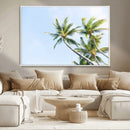 Palm Trees Wall Art Canvas Print – Framed Tropical Coastal