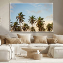 Palm Trees Wall Art Canvas Print – Framed Tropical Vibes by MyGreatCanvas | Canvas Wall Art Prints | Photo Prints & Wall Decor