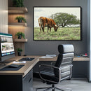 Texas Longhorn Wall Art Canvas Print – Rustic Western Ranch by MyGreatCanvas | Canvas Wall Art Prints | Photo Prints & Wall Decor