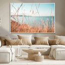 Golden Beach Grass Wall Art Canvas Print – Ocean Breeze Soft by MyGreatCanvas | Canvas Wall Art Prints | Photo Prints & Wall Decor
